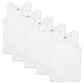 Honestbaby Multipack Sleeveless Muscle T-Shirts 100% Organic Cotton For Infant Baby And Toddler Boys, Girls, 10-Pack Bright Whit