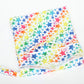Wet Bag Baby Cloth Diaper Nappy Reusable Washable With Two Zippered Pockets (Rainbow Stars)