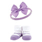 Hudson Baby Baby Girls' Headband And Socks Giftset, Mermaid, One Size