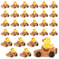 30pcs Tiny Duck Figurines, Brown & Yellow Resin Little Ducks in a Car Cute Small Duck Figures Floater Ducks Mini Car Ducks Decor