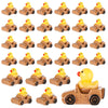 30pcs Tiny Duck Figurines, Brown & Yellow Resin Little Ducks in a Car Cute Small Duck Figures Floater Ducks Mini Car Ducks Decor