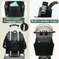 Mominside Diaper Bag Backpack, Leather Backpack With 16 Pockets For Mom Dad, Baby Registry Search, Fits 15 Inch Laptop, 4 Insula