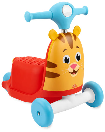Skip Hop 3-In-1 Baby Activity Push Walker To Toddler Scooter, Daniel Tiger
