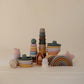 mushie Stacking Cups Toy | Made in Denmark (Retro)