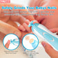 Baby Nail Trimmer Electric, Fansidi Baby Nail Clippers Safe Baby Nail File Kit With Extra 12 Replacement Pads, Trim Polish Groom