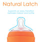 Popyum 5 Oz Orange Anti-Colic Formula Making/Mixing/Dispenser Baby Bottles, 2-Pack With #1 Slow Flow Nipples, 150 Ml, Bpa-Free,