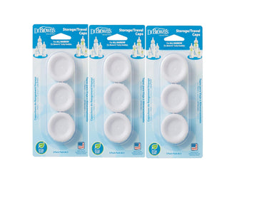 Dr. Brown'S Natural Flow Standard Storage Travel Caps Replacement, 9 Count (Pack Of 1)