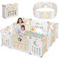 Baby Playpen, Dripex Foldable Playpen For Babies And Toddlers, 60X60In Of Baby Play Pen, Custom Shape, Easy Assemble And Storage