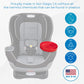 My Travel Tray Round, Usa Made. Easily Convert Your Existing Cup Holder To A Tray And Cup Holder For Use In A Car Seat, Booster,