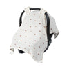 Meracorallo Muslin Baby Car Seat Cover, 100% Cotton Infant Carrier Cover, Lightweight Breathable Soft Carseat Canopy for Baby Bo