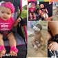 Ld Dress Baby Girl Foot Flower + Headband, Green, Whole: Approx. 8 X 5.5Cm/ 3.14' X 2.16'