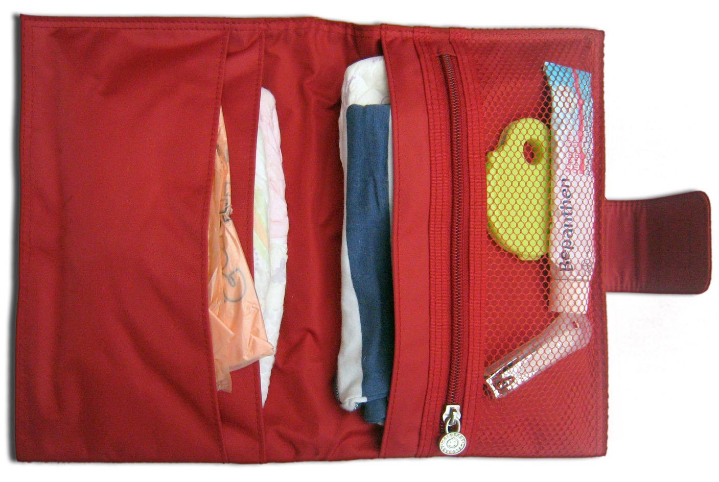 Melobaby Melorouge Wallet And Mat Changing Pads, Red/Caramel