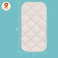 Sunny zzzZZ 6 Pack Baby Waterproof Changing Pad Liners - Quilted Thicker Ultra Soft Changing Table Cover Liners - Durable & Easy