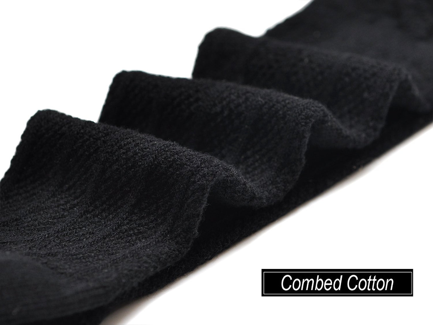 Epeius 3 Pair Pack Baby Girls Boys Seamless Black Uniform Knee High Socks Infants Baby Tube Ruffled Stockings For 1-6 Months