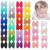 80Pcs Hair Bow Clips 2Inch Mini Hair Clips For Baby Fine Hair Grosgrain Ribbon Bows Metal Alligator Clips Non-Slip Baby Hair Cli