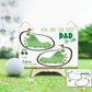 Best Dad By Par Golf Dad Footprint Handprint Craft For Fathers Day Gift, Kids Handprint Art Daddy, Handprint For Fathers Day, DI