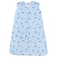 Hudson Baby Unisex Baby Cotton Sleeveless Wearable Sleeping Bag, Sack, Blanket, Sailboats, 6-12 Months