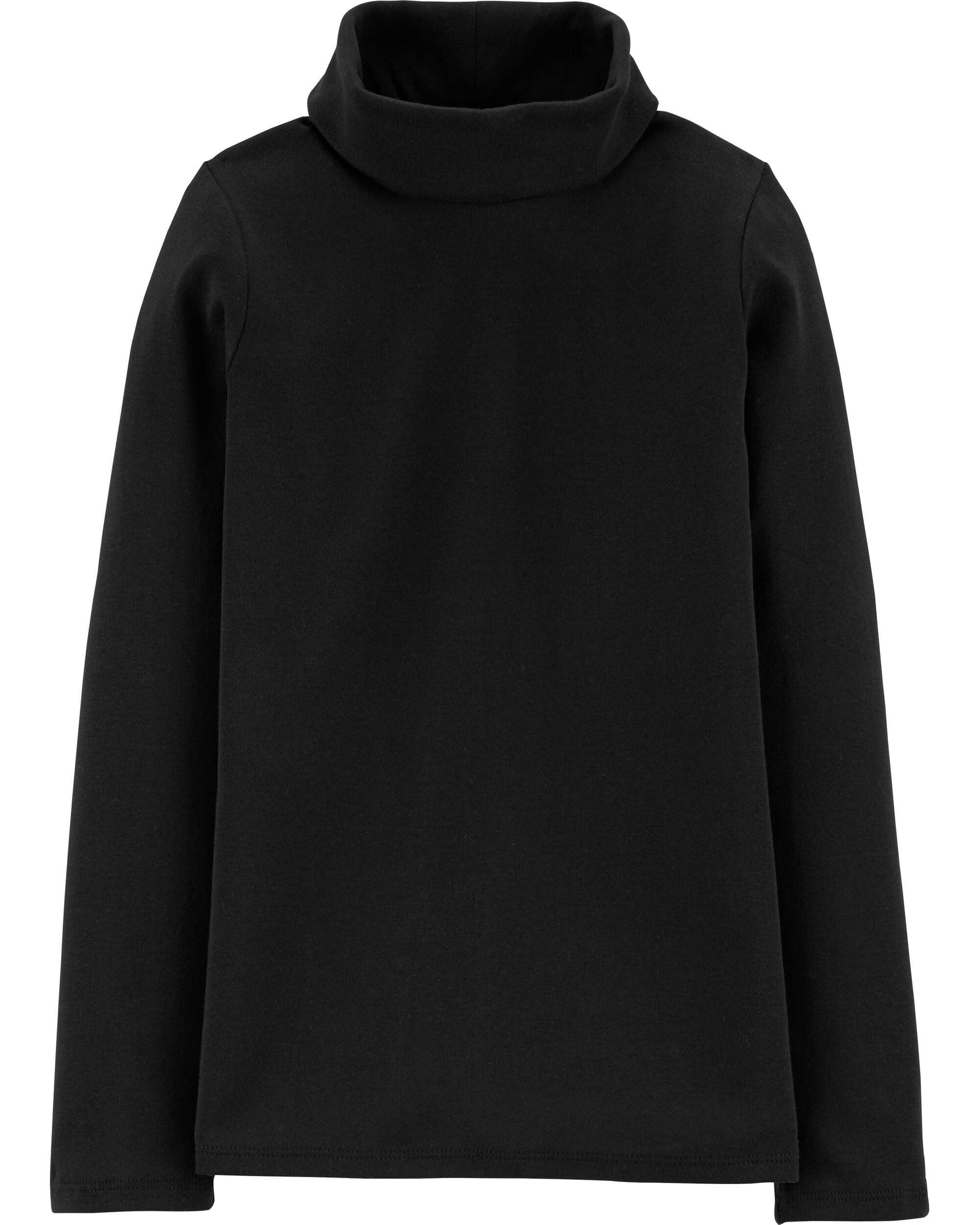 Carter'S Baby Girls' Cotton Turtleneck (3 Months, Black)