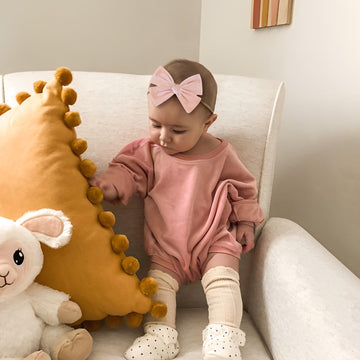 Oneninedream 4'' Baby Velvet Gloss Bows Handmade Headbands Tied Bow Elastic Nylon Hair Accessories For Baby Girls Newborn Infant