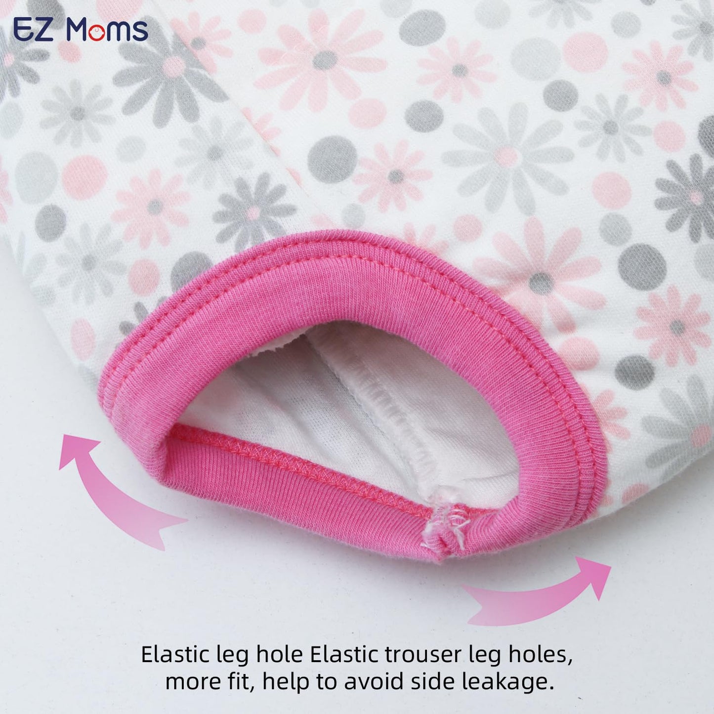 Ez Moms 8 Packs Potty Training Underwear Soft 100% Cotton Absorbent Toddler Training Underwear Girls 3T Kid Confident Underpants