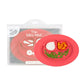 ezpz Mini Mat (Coral) - 6-12 Months+ - 100% Silicone Suction Placemat + Divided Plate with Three Compartments - Supports Baby-Le