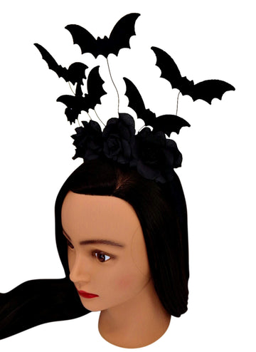 Halloween Black Bat Headband Costume Accessory