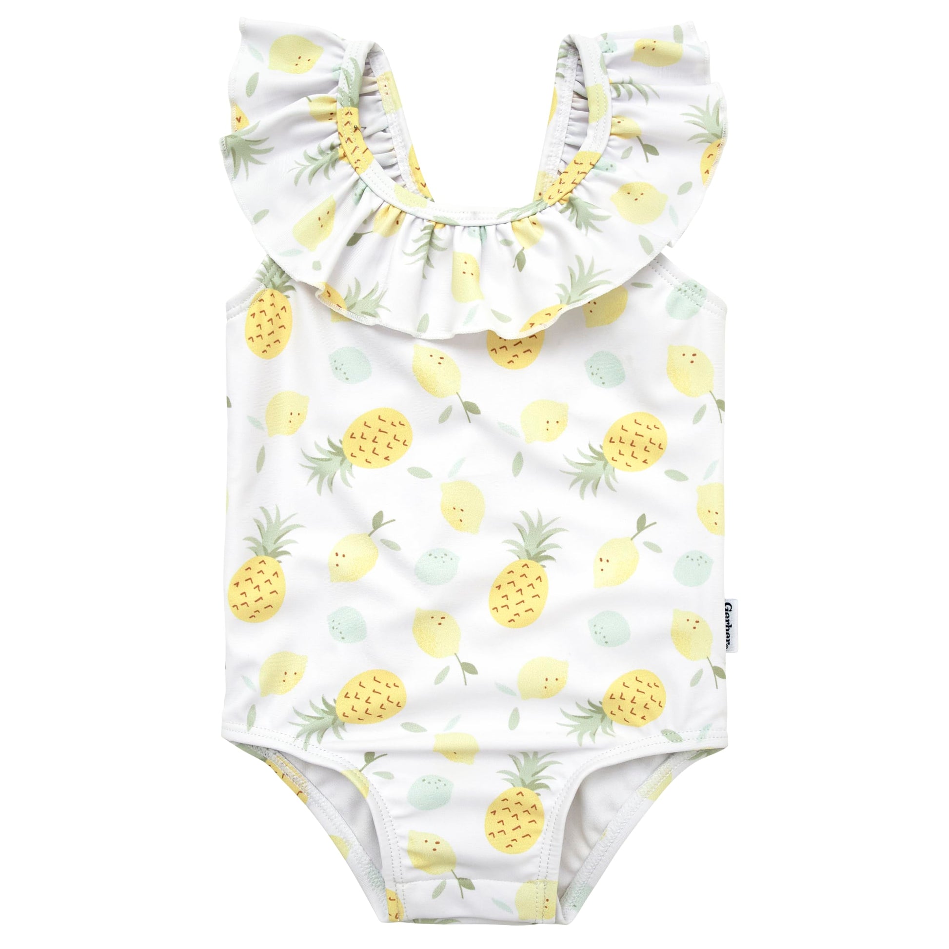 Gerber Baby Girl'S One-Piece Swimsuit, Pineapples, 6-9 Months