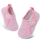 FEETCITY Infant Shoes Girls Boys Slip On Sneaker Newborn Crib Shoes First Walking Shoes Pink Purple