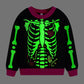 Akyzic Baby Girl Halloween Outfit Long Sleeve Crewneck Glow In The Dark Skull Sweatshirt Toddler Holiday Shirt Tops Kids Skeleto