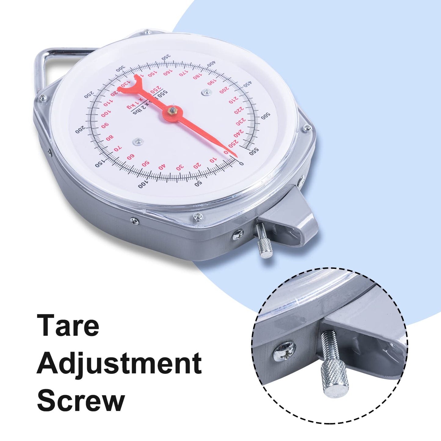 Yogayet Mechanical Hanging Scales 550Lb, Calf Sling And Hanging Weight Scale 2 In 1 Kit, Weighing Sling For Calves Lambs Goats N