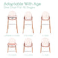 Children Of Design Classic Non-Reclinable 6 In 1 Wooden High Chair - Pink