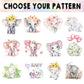 M Yescustom Custom Girls Diaper Backpack For Baby - Large Capacity With Pockets - Animal Personalized Baby Diaper Bag - Waterpro