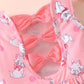 Girls Sleeveless Dress Cat Dress Girls Pink Swing Sundress Baby Girls Backless Bowknot Back To School Dress Girls Cat Outfits Pi