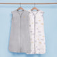 TILLYOU 2 Pack Infant Sleep Sack 0-6 Months 100% Cotton Wearable Blanket 0.5 TOG Sleeveless Summer Sleep Sacks with 2-Way Zipper