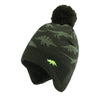 Jangannsa Knitted Baby Hat Scarf Set Winter Warm Boys Girls Beanie Fleece Lining Toddler Kids Hats With Pompom (Olive Green Hat,