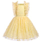 Gifts For One Year Old Girl, Princess Tutu Toddler Birthday Dress Infant Ruffled Flower Embroidered Special Occasion Photoshoot