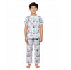 The Mom Store Baby/Kids Pajama Nightsuit Set | Comfortable Cotton Printed Sleepwear | Unisex Elegant TShirt and Pyjama Set | Br