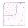 Masilo Bamboo Muslin Modern Newborn Baby Blanket, Sustainable,Girls/Bunny/Pink/Lilac Summer Baby Essentials, Pack of 1