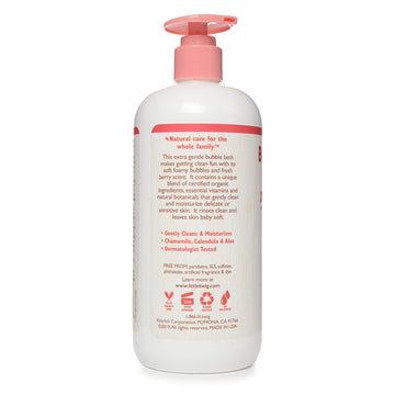 Little Twig Bubble Bath, Baby Bath Essential With Natural Plant Derived Formula, Vegan, Gluten-Free, Paraben-Free, Berry Pomegra