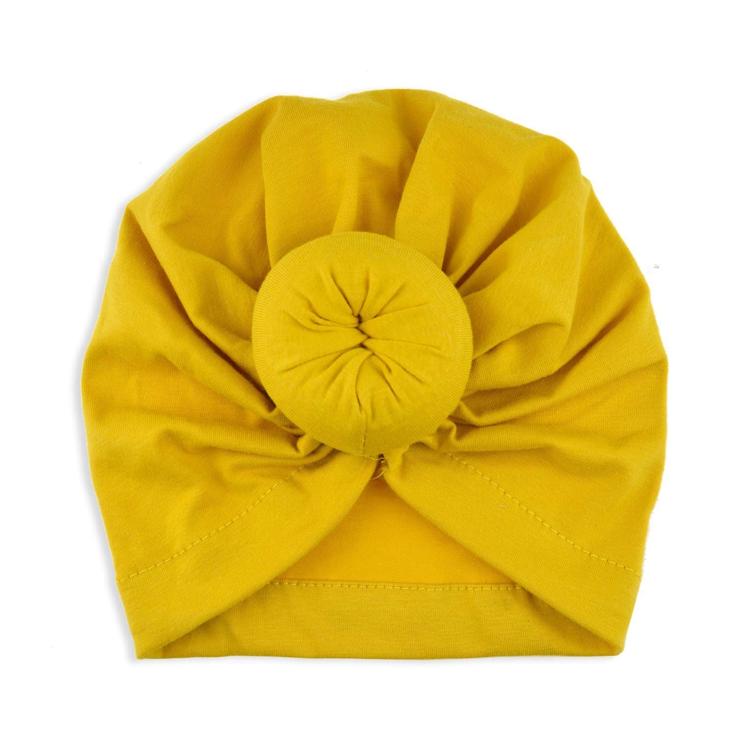 Dreshow Bqubo 5 Pieces Baby Turban Hats Turban Bun Knot Baby Infant Beanie Baby Girl Soft Cute Toddler Cap