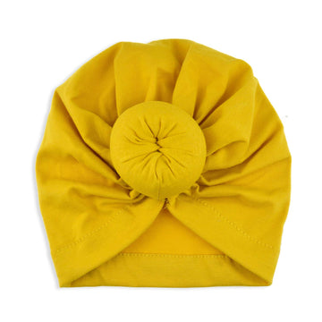 Dreshow Bqubo 5 Pieces Baby Turban Hats Turban Bun Knot Baby Infant Beanie Baby Girl Soft Cute Toddler Cap