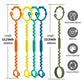 Silicone Toy Straps For Baby, Pacifier Holder Clip With Self-Adjusting Bayonet, Pure Silicone Material Without Bpa; Can Be Used