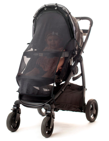 Sun Shade For Strollers (Large). Universal Adjustable Spf 30+ Sunshade With See Through. Your Baby Will See The World And Will B