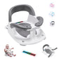 Wddbb Baby Bath seat for Babies 6 Months & up, 360 Stable Toddler Bath Chair with one-Touch Button, Back Hollow Design, Water Te