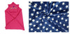 CTMKIDS Baby Wrap with Cap for Kids 74x74 cm  Magenta & Baby Blankets New Born Pack of Star Wrapper Bedsheet  Navy