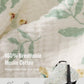 Blissful Diary Baby Car Seat Cover, Extra Large Mesh Window, Breathable Muslin Cotton, Infant Windproof Canopy - Botanical Leaf