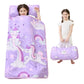 Lasoftan Toddler Nap Mat with Pillow and Blanket, Extra Large Rolled Napping Mats,Toddler Nap mats for Boys Girls, Kids Mat for 