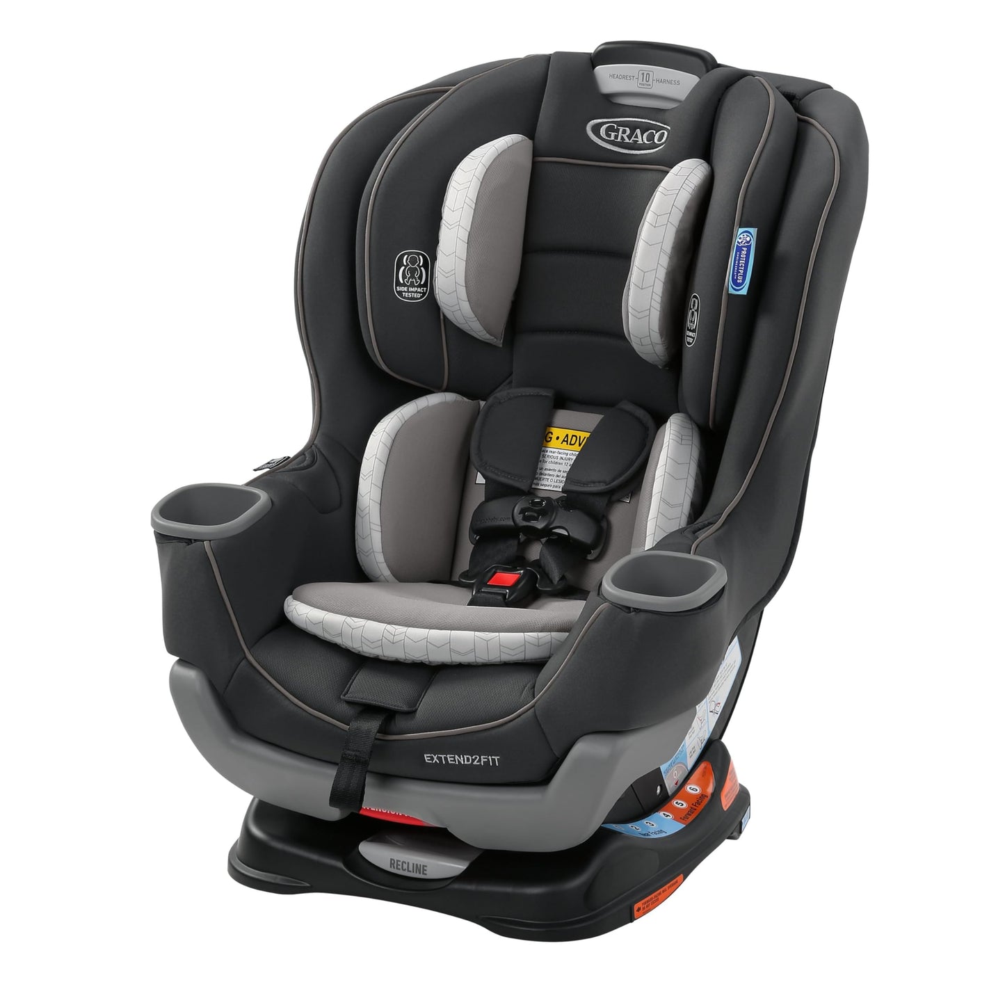 Graco Extend2Fit Convertible Car Seat, Rear-Facing and Forward-Facing, Extended Rear-Facing Seat Option, Redmond, Ideal for Newb