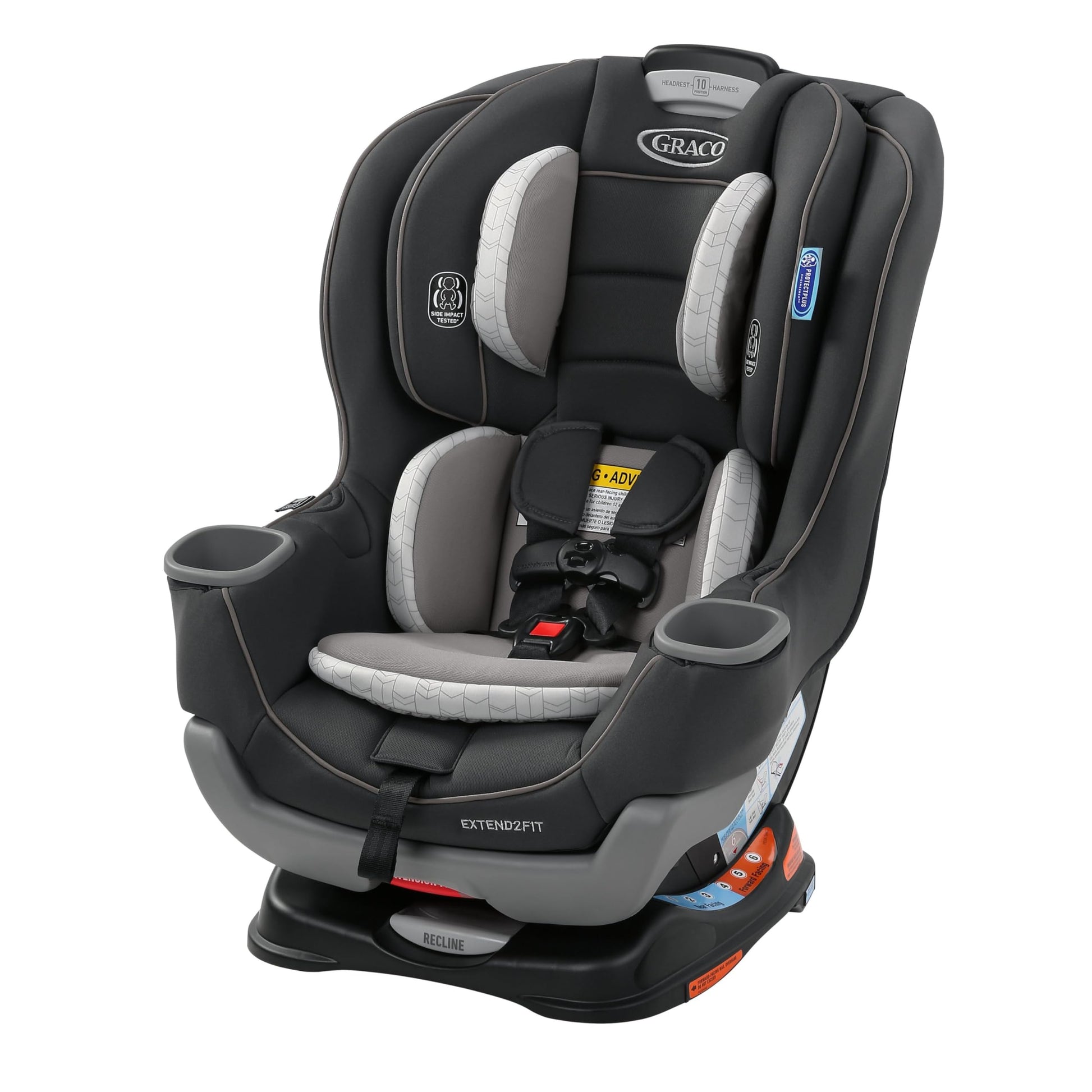 Graco Extend2Fit Convertible Car Seat, Rear-Facing and Forward-Facing, Extended Rear-Facing Seat Option, Redmond, Ideal for Newb