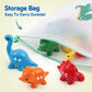 GKDOMS Alphabet Dinosaurs Matching Letters Toy, 26 PCS Double-Sided ABC Dinosaur with Uppercase Lowercase, Match and Snap Fine M